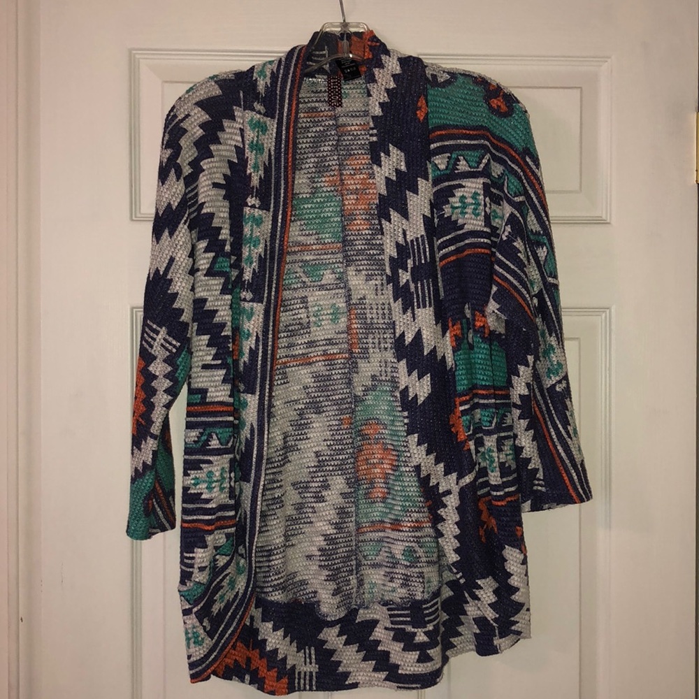 Aztec Print Cardigan